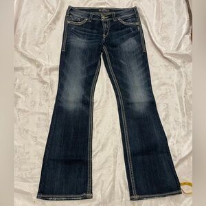 Vintage Y2K Silver flare Jeans